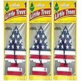 Kit 3 Little Trees Vanilla Aromatizante Cheirinho Para Carro Ambientes Usa Importado Original EUA Essência Cheiro De Baunilha Promo