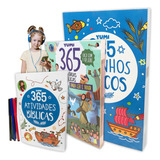 Kit 3 Livros 365 Histórias Bíblicas Para Ler E Ouvir Áudio 365 Desenhos Bíblicos 365 Atividades Bíblicas Para Crianças Brinde