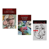 Kit 3 Livros Grandes Pensadores Voltaire Descartes Nietzsche Edição Slim 