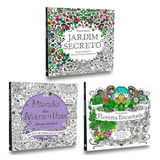 Kit 3 Livros Para Colorir jd secreto mundomaravilhas floresta Não Aplica De Johanna Basford Não Aplica Vol Não Aplica Editorial Sextante Tapa Mole Edición Não Aplica En Português 2022