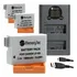 Kit 3 Lp-e8 + Carregador Duplo Para Canon T2i T3i 550d X5