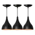 Kit 3 Luminária Pendente Gota - Balcão Mesa Cozinha Sala Cor Preto 110v/220v