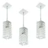 Kit 3 Lustre Pendente Clearcrilic Cristal De Acrílico Branco 110v/220v