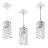 Kit 3 Lustre Pendente