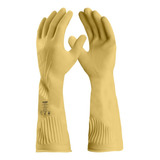 Kit 3 Luva Latex Natural Ranhurada Punho Longo Antialergica
