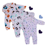 Kit 3 Macacão Bebe Masculino Em Soft Confortavel Dia A Dia
