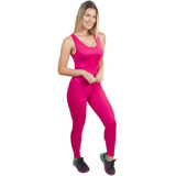 Kit 3 Macacão Fitness Feminino Academia Atacado Liso Suplex