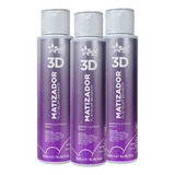Kit 3 Magic Color 3d Matizador Platinum Branco 500ml Platina