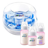 Kit 3 Mamadeiras 3 0 Pétala 125 260 330ml Mais Esterilizador