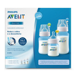 Kit 3 Mamadeiras Avent Anti colic 125ml 260ml 330ml
