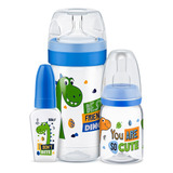 Kit 3 Mamadeiras Evolution Magia 50 120 300ml Dino   Lillo