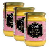 Kit 3 Manteiga Ghee 500g C Sal Rosa Do Himalaia Madhu Bakery