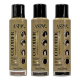 Kit 3 Maquiagem Cabelo Castanho Cla esc pret Colorific 150ml