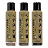 Kit 3 Maquiagem Cabelo Castanho Cla méd pret Colorific 150ml