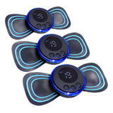 Kit 3 Massageador 8 Modos 19 Intensidades Estimula Músculos