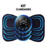 Kit 3 Massageador Portátil Recarregável Dor Pescoço Coluna Pés Dor Smart 110v 220v