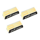 Kit 3 Massas Polimento Amarela Acrilico Abs Dvd Maxicril