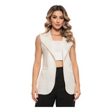 Kit 3 Maxi Colete Neoprene Feminino Alfaiataria Comprido