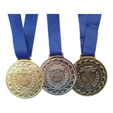 Kit 3 Medalhas Metal