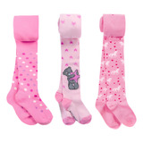 Kit 3 Meia Calça Grossa Infantil Ate 12anos Fio 40 Inferno