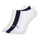 Kit 3 Meia Sapatilha Invisível Puma Feminina Algodão 4710