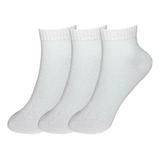 Kit 3 Meias Nova Era Cano Medio Lisa Escolar Casual Macio