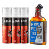 Kit 3 Meses Crescimento Barba De Respeito Shampoo Blend