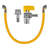 Kit 3 Metros Tubo Pex 16mm P Gás Cotovelos Reg Adap