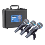 Kit 3 Microfone Profissional Zm58 Beta