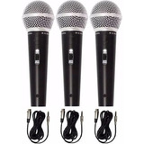 Kit 3 Microfone Sm
