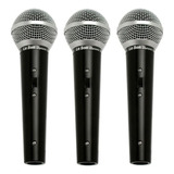 Kit 3 Microfones De