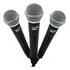 Kit 3 Microfones Lyco Switch Com Fio Xlr-p10 Sml58sp3 Cor Preto