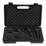 Kit 3 Microfones Profissionais Behringer Xm1800s Case