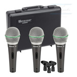 Kit 3 Microfones Samson