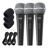 Kit 3 Microfones Shure