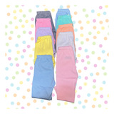Kit 3 Mijão Culote Calça Malha Infantil Sem Pé Liso Baby