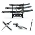 Kit 3 Mini Espadas De Samurai Katana Para Decoração Temática