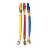 Kit 3 Mini Mangueira 15cm C Registro Bola Conexão 1 4 Sae