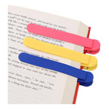 Kit 3 Mini Marca Pagina Clips Seguir As Páginas Silicone