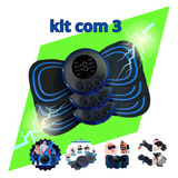 Kit 3 Mini Massageador Aparelho Vibrador Portátil Elétrico