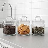 Kit 3 Mini Potes De Vidro Transparente Com Alça 750ml - Home Land