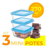 Kit 3 Mini Potes