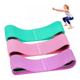 Kit 3 Mini Thera Band Faixa Elastica Tecido Yoga