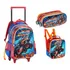 Kit 3 Mochila De Rodinha Com Lancheira Térmica E Estojo Boys
