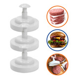 Kit 3 Modelador De Hamburguer Prensador Carne Forma
