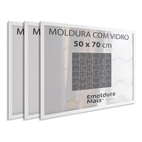 Kit 3 Moldura Quebra Cabeça Grow Puzzle 1000 Peças 50 X 70