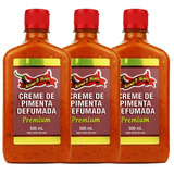 Kit 3 Molho De Pimenta Cremosa Defumada Aroma D Minas 500ml