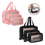 Kit 3 Necessaire Organizador Mala Bolsa Viagem Impermeável