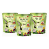 Kit 3 Néctar Para Beija flor refil 400gr Reino Das Aves