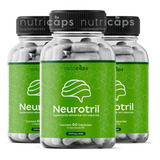 Kit 3 Neurotril Original 60 Caps - Formula Avançada Memoria